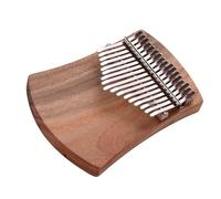 Piano de pulgar de 17 teclas, Kalimba de madera de alcanfor, tono C con bolsa de transporte, pegatinas de escala Musical, Protector de dedo Kalimba Piano de Pulgar