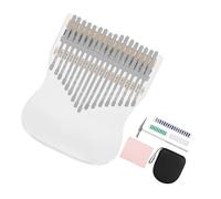 Piano De Pulgar De 17 Tonos, Instrumento Para Principiantes De Piano De Dedo Kalimba Transparente Acrílico Con Bolsa De Almacenamiento Kalimba Para Principiantes
