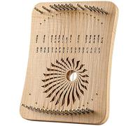 Piano de pulgar de 31 cuerdas, instrumento musical de madera for profesionales, arpa de lira portátil for tocar con los dedos con llave de afinación, cuerdas adicionales y bolsa de arpillera(Maple)