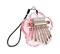 Piano de Pulgar de 8 Teclas - Portátil de Acrílico Translúcido con Diseño de Flor de 8 Teclas y Cordón Incluido,Piano de Dedos Portátil,Para Niños Adultos Principiantes En Casa Actuaciones Escolares V