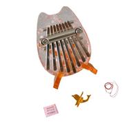 Piano de pulgar de acrílico portátil de 8 kalimbas, pequeño instrumento musical para principiantes, portátil, acrílico, de bolsillo, piano de pulgar Kalimba, instrumento de teclado para principiantes