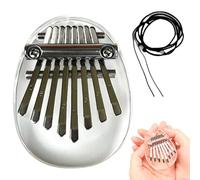 Piano de pulgar exquisito de 8 teclas, piano de pulgar de dedo simétrico, buen accesorio musical de marimba, regalo de piano de pulgar Kalimba, regalos de piano de Navidad (lágrima)
