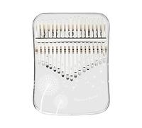 Piano de pulgar Kalimba acrílico: proceso de impresión UV, 17/21 teclas, teclado de piano de dedo Mbira transparente, instrumento musical for adultos principiantes y niños (Color : Dandelion_17Keys)