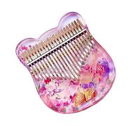Piano De Pulgar Kalimba Con Cuerpo Acrílico, 17/21 Teclas, Para Principiantes, Con Martillo De Afinación Y Bolsa Kalimba Para Principiantes (Color : 21 Key)