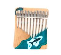 Piano De Pulgar Kalimba De 21 Teclas Madera De Haya Dedo Pulgar Instrumentos De Piano Océano Azul Para Principiantes Con Cancionero Piano De Dedos