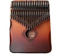 Piano de pulgar Kalimba de madera de 21 teclas, piano de pulgar afinado, piano de mano con tallado portátil para niños, adultos, principiantes, dedo de kalimba de flores