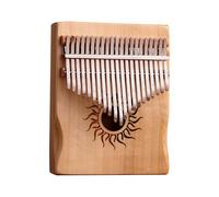 Piano de pulgar Kalimba de madera de arce de 17 teclas, instrumentos musicales para la escuela, reunión familiar, hogar y viajes al aire libre