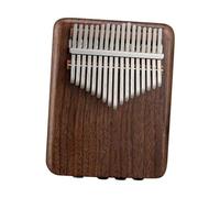 Piano De Pulgar Kalimba Eléctrico De 17 Y 21 Teclas Piano De Pulgar Con Pastilla Integrada EQ Kalimba Instrumento De Teclado De Madera Maciza De Chapa Completa(17 key)