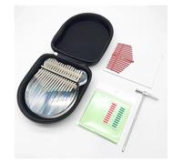 Piano De Pulgar Kalimba Kalimba 17 teclas Arco Iris acrílico pulgar Piano arrancador claro dedo Piano Tune martillo pegatinas(17 heart)