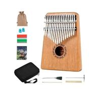 Piano De Pulgar Kalimba Portátil Kalimbas Cromáticas Profesionales Instrumento De Teclado Para Principiantes Con Accesorios Piano De Dedos(17K G)