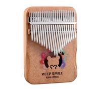 Piano de pulgar Kalimba - Serie Animal, diseño de caja hueca, teclado de piano de dedos de madera de caoba de 17/21 teclas, ideal for principiantes, niños y adultos(B,21Key)