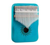 Piano de pulgar Kalimba - Serie Sun, diseño de caja hueca, teclado de piano de dedo de madera de arce blanco de 17/21 teclas, ideal for principiantes, niños y adultos(Blue,21Key)