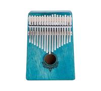 Piano de Pulgar MBA de 17 Teclas con Cuerpo Caoba y Teclas Metal - Instrumento Musical para Edades (BLUE)