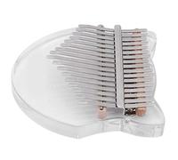 Piano de Pulgar MBA Transparente de 17 Key con Bolso de Transporte y Martillo de Ajuste - Edades Musicales (claro)