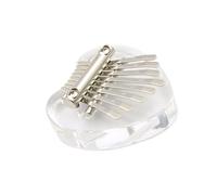 Piano de pulgar pequeño, 8 teclas, acrílico, regalo musical para niños, adultos y principiantes