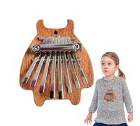 Piano De Pulgar Pequeño - Piano De Dedo Portátil De 8 Key Kallimba | Instrumento De Caoba Kallimba De Caoba Artesanal, Un Pequeño Regalo De Música Para Niños, Piano De Dedo De Bolsillo Con Sonido Clar