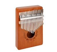 Piano de Pulgar Profesional 17 Tonos C Tecla Kalimba Pulgar Piano Chapa De Madera De Caoba Cuerpo Dedo Piano Teclado Instrumento Musical (Color : 01)