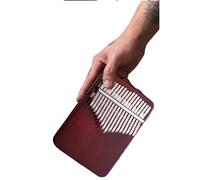 Piano De Pulgar Profesional Kalimba De 17 O 21 Teclas Chapa De Madera Maciza Teclado De Piano De Dedo Carlimba De Corazón Púrpura(17)