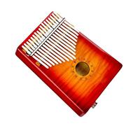 Piano de Pulgar Profesional Patrón De Tigre Arce 17 Teclas Piano De Pulgar De Madera Kalimba Con Teclado EQ Instrumento Musical (Color : 03)