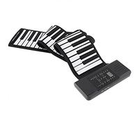Piano De Roll-up 88 Llaves, Piano Portátil De Rollo De Mano Electrónico Con 128 Tonos Únicos Y Altavoz Incorporado, Teclado De Piano Plegable De Silicona For Principiantes Y Niños