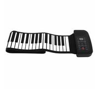 Piano de Teclado Enrollable, Silicona 88 Teclas Roll Up Piano Teclados con Rollo de Mano Educativo con Panel de Control Táctil Teclado Portátil Piano Plegable para Principiantes Aprendiendo (88