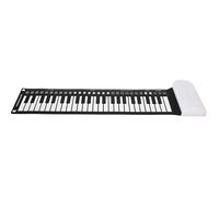 Piano de Teclado Portátil, Teclado de Piano Eléctrico 49 Teclas Plegables Portátiles Plegado USB Recargable Plegable Rodillo con 16 Tonos Incorporados para Principiantes