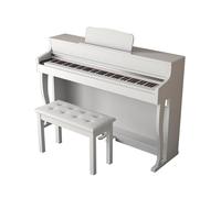 Piano digital con 88 teclas ponderadas con acción de martillo Teclado de tamaño completo Piao Piano eléctrico con soporte for muebles, banco for principiantes profesionales (Color : White)