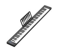 Piano digital de 88 teclas con teclas sensibles a la velocidad, portátil, eléctrico, con partitura, pedal de sostenido y bolsa de transporte for principiantes y adultos.
