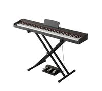 Piano digital de 88 teclas for principiantes, con teclas sensibles a la velocidad, portátil, con soporte, pedal triple, funda de transporte y partitura.(Black)