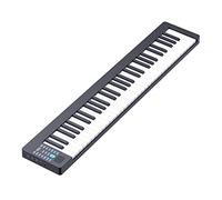 Piano digital de tamaño completo de 61 teclas Teclado eléctrico portátil Piano Altavoz incorporado Soporte Conexión MIDI Bluetooth Incluye pedal de sostenido, bolsa de transporte for principiantes