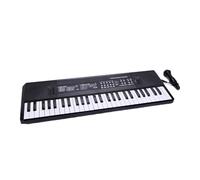 Piano digital electrónico portátil con micrófono, teclado de 37/54 teclas, aprendizaje de música educativa
