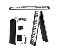 Piano digital electrónico portátil de 88 teclas, tamaño completo, con fuente de alimentación, pedal de sustain, Bluetooth y MIDI for principiantes.