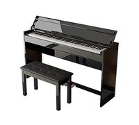 Piano digital Piano eléctrico con acción de martillo ponderado de 88 teclas Piano con cubierta, triple pedal, banco, conexión MIDI USB for adolescentes adultos principiantes profesionales (Color : Bl