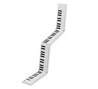 Piano Digital Plegable De 88 Teclas Piano Electrónico Portátil Con Teclado, 128 Tonos Altavoces Dobles Incorporados, Salida De Auriculares Con Pedal De Sostenido Para Principiantes Piano (White)