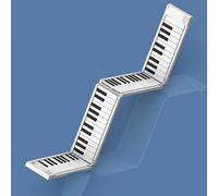 Piano digital plegable portátil de 88 teclas, con pedal/bolsa/calcomanías, 128 tipos de sonidos versátiles, adecuado para adultos/niños/principiantes para practicar