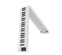 Piano Digital Plegable Portátil De 88 Teclas, Teclado Electrónico Multifuncional, Piano Para Instrumento De Estudiante De Piano (Color : White)