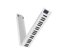 Piano Digital Plegable Portátil De 88 Teclas, Teclado Electrónico Multifuncional, Piano Para Instrumento De Estudiante De Piano (Color : White)