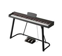 Piano digital portátil de 88 teclas for principiantes, con teclas sensibles a la velocidad, incluye soporte, pedal triple, funda de transporte y partituras.(Black)