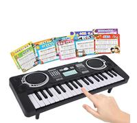 Piano digital portátil: instrumento de 37 teclas, juguete musical con funciones multifuncionales, teclado de aprendizaje con sonidos integrados, equipo de música, herramienta educativa para
