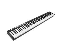 Piano eléctrico con peso, teclado de tamaño completo de 88 teclas con Bluetooth MIDI, pedal de sostenimiento, bolsa de transporte y adaptador de corriente, ideal para principiantes