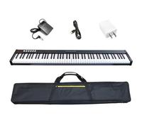Piano eléctrico con teclado digital multifuncional de 88 teclas con 128 sonidos y 128 ritmos Piano Electrónico Portatil