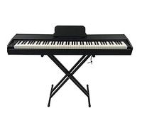 Piano eléctrico digital de 88 teclas,teclado con pantalla táctil con pedal de sostenimiento y lecciones de piano simplemente,función de salida MIDI,para niños/adultos/principiantes (negro)