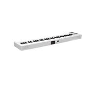 Piano Eléctrico Para Principiantes Piano Electrónico Portátil Plegable De 61 U 88 Teclas Para Que Los Principiantes Practiquen Y Toquen(61 Keys White)