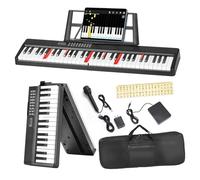 Piano Eléctrico Profesional Piano Portátil De 61 Teclas 1000 Tonos 150 Canciones De Demostración