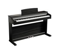 Piano eléctrico vertical de 88 teclas con acción de martillo, 3 pedales, compatible con USB y MIDI. Ideal for adultos.(Black)