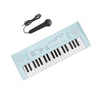 Piano Electrónico Con Mini Teclado Electrónico De 37 Teclas, Instrumentos De Teclado Para Estudiantes De Piano Piano Electrónico Portatil (Color : Blue)