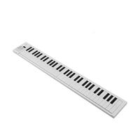 Piano electrónico de 61 teclas con 16 timbres, 100 ritmos, 25 canciones de demostración, batería integrada de 3.7 V/350 mAh, interfaz de alimentación tipo C, funciones de enseñanza que incluyen tocar