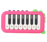 Piano electrónico de Bolsillo, Piano de Viaje de Juguete con cancionero y batería, Nuevo Piano electrónico portátil de Bolsillo, Juguetes Musicales educativos para niños y niñas (Rose Red)