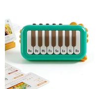 Piano electrónico de Bolsillo, Piano de Viaje de Juguete con cancionero y batería, Nuevo Piano electrónico portátil de Bolsillo, Juguetes Musicales educativos para niños y niñas (Green)