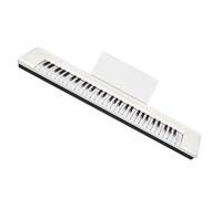 Piano Electrónico Piano Con Teclado Dinámico De 61 Teclas, Instrumento De Piano Digital Multifunción Portátil Para Adultos (Color : White)
